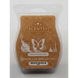 Scentsy Perfect Pumpkin Pear Wax Bar 3.2 oz Fall Scent Wax Melt